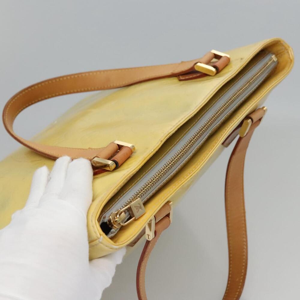 LOUIS VUITTON Monogram Vernis Houston Hand Bag Baby Blue M91005 - Picture 8 of 13